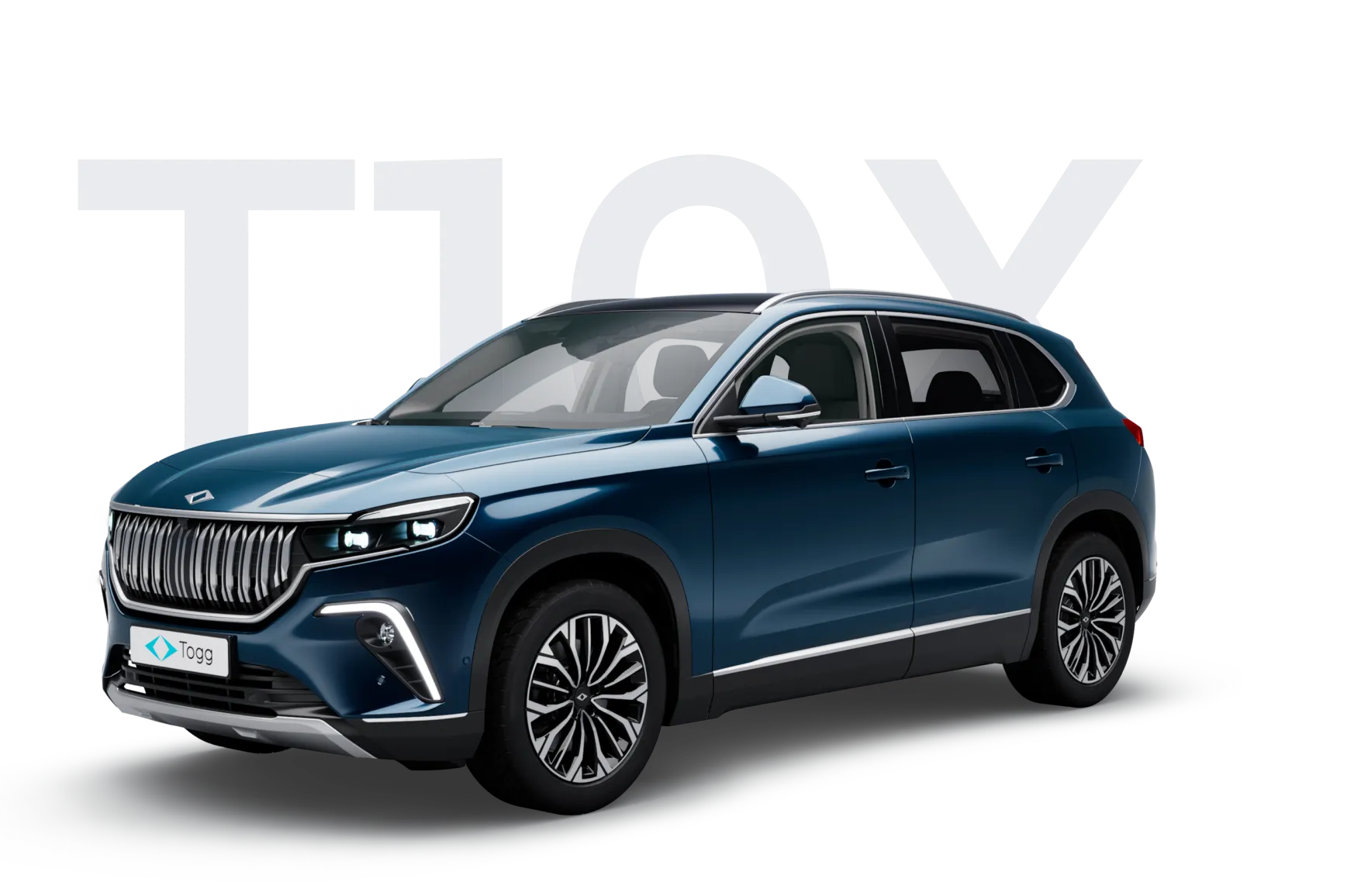 Togg T10X, blaues SUV